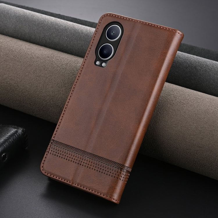 For OPPO K12x / OnePlus Nord CE4 Lite AZNS Magnetic Calf Texture Flip Leather Phone Case