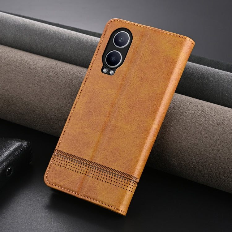 For OPPO K12x / OnePlus Nord CE4 Lite AZNS Magnetic Calf Texture Flip Leather Phone Case