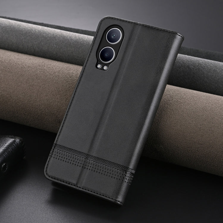 For OPPO K12x / OnePlus Nord CE4 Lite AZNS Magnetic Calf Texture Flip Leather Phone Case