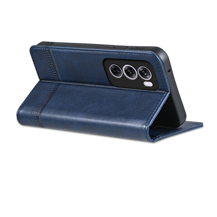 For OPPO Reno12 Global AZNS Magnetic Calf Texture Flip Leather Phone Case