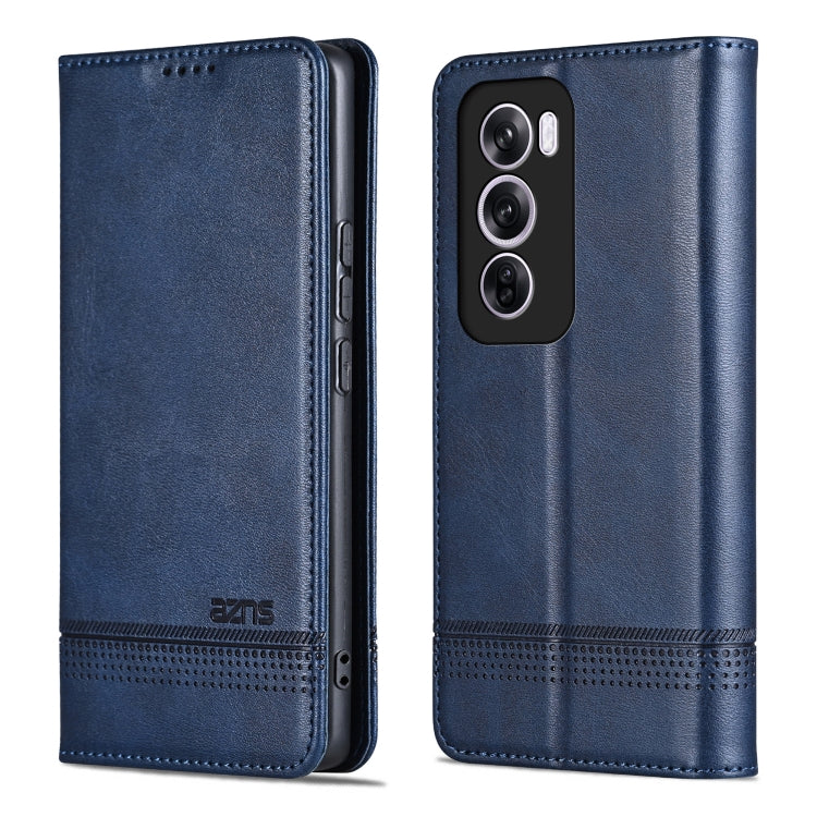 For OPPO Reno12 Pro Global AZNS Magnetic Calf Texture Flip Leather Phone Case