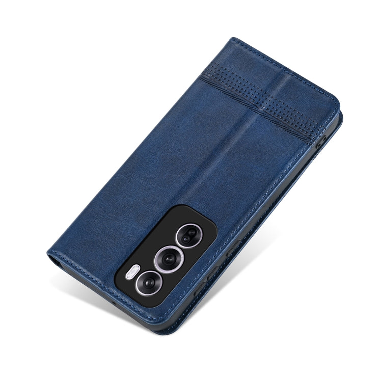 For OPPO Reno12 Pro Global AZNS Magnetic Calf Texture Flip Leather Phone Case