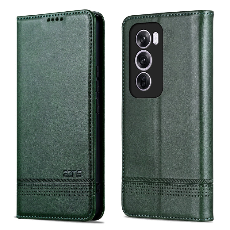 For OPPO Reno12 Pro Global AZNS Magnetic Calf Texture Flip Leather Phone Case