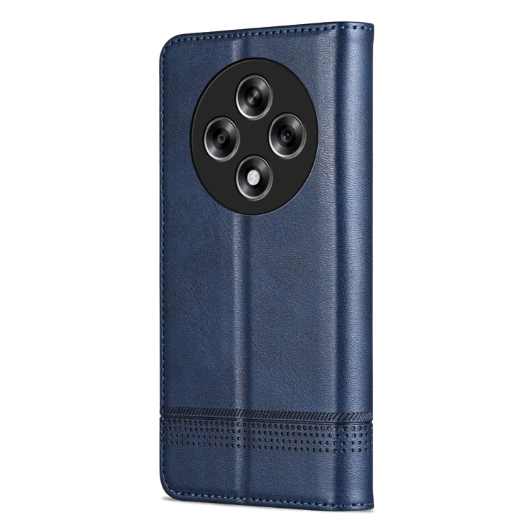 For OPPO A3 5G China AZNS Magnetic Calf Texture Flip Leather Phone Case
