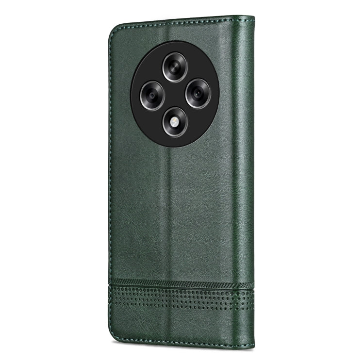 For OPPO A3 5G China AZNS Magnetic Calf Texture Flip Leather Phone Case