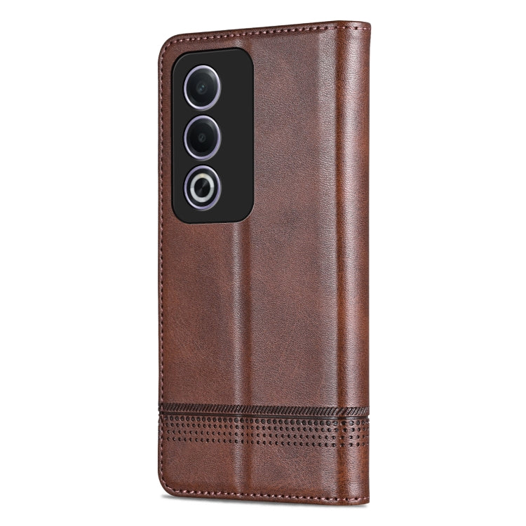 For OPPO A3 Energy / A3x 5G AZNS Magnetic Calf Texture Flip Leather Phone Case