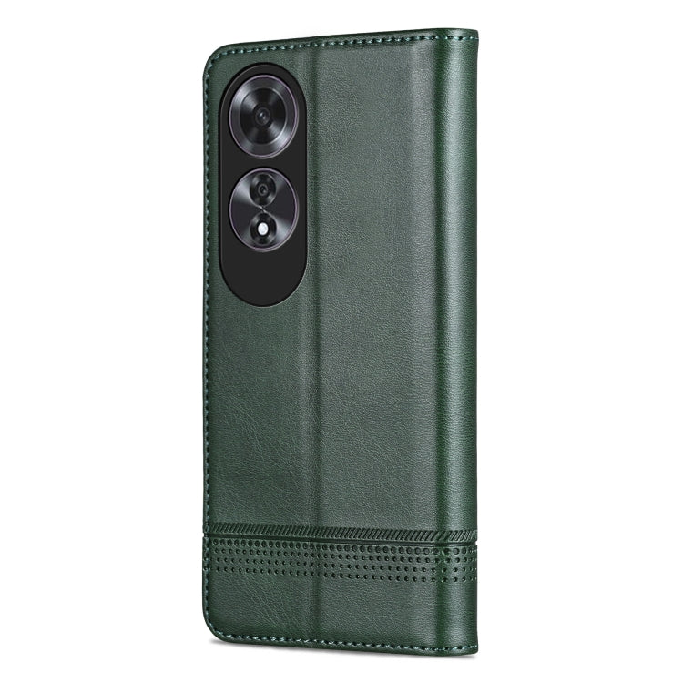 For OPPO A60 4G AZNS Magnetic Calf Texture Flip Leather Phone Case