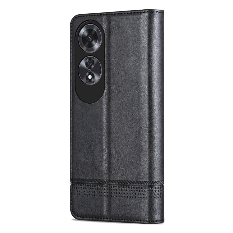 For OPPO A60 4G AZNS Magnetic Calf Texture Flip Leather Phone Case