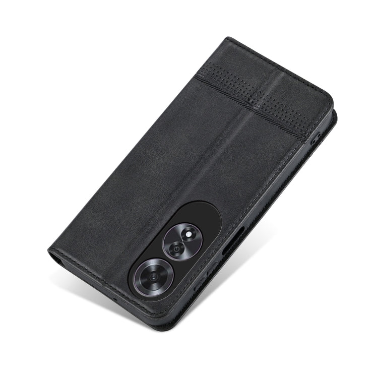 For OPPO A60 4G AZNS Magnetic Calf Texture Flip Leather Phone Case