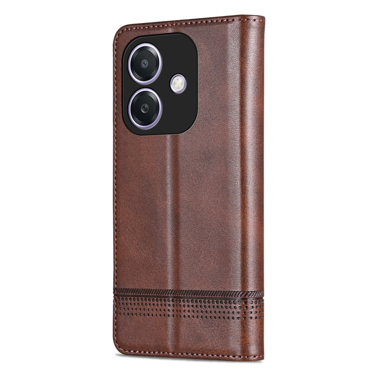 For OPPO A3x 4G AZNS Magnetic Calf Texture Flip Leather Phone Case