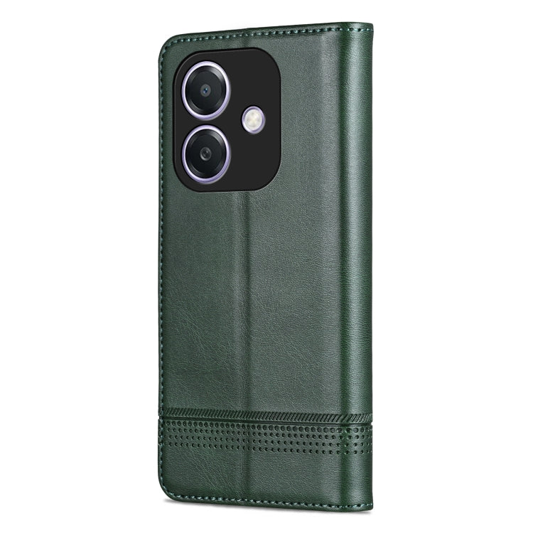 For OPPO A3x 4G AZNS Magnetic Calf Texture Flip Leather Phone Case