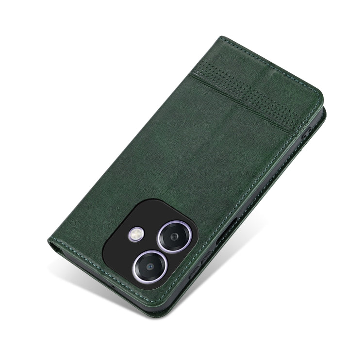 For OPPO A3x 4G AZNS Magnetic Calf Texture Flip Leather Phone Case