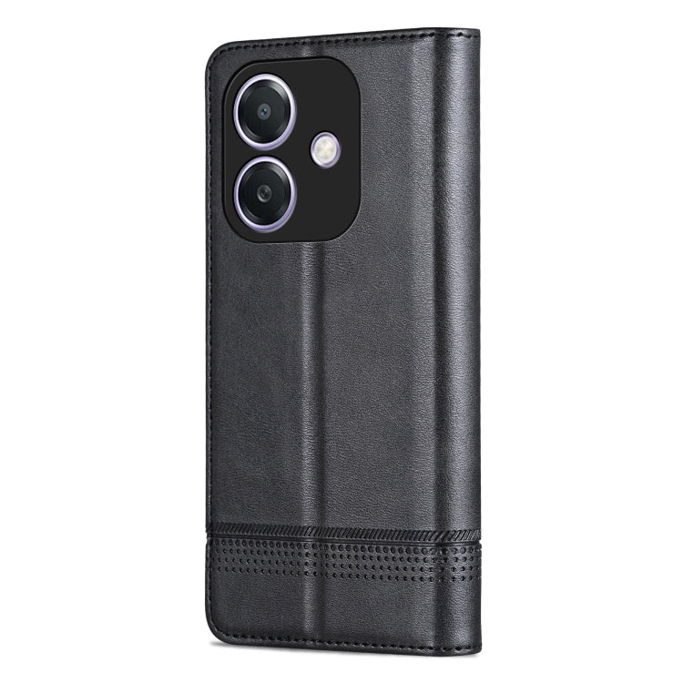 For OPPO A3x 4G AZNS Magnetic Calf Texture Flip Leather Phone Case
