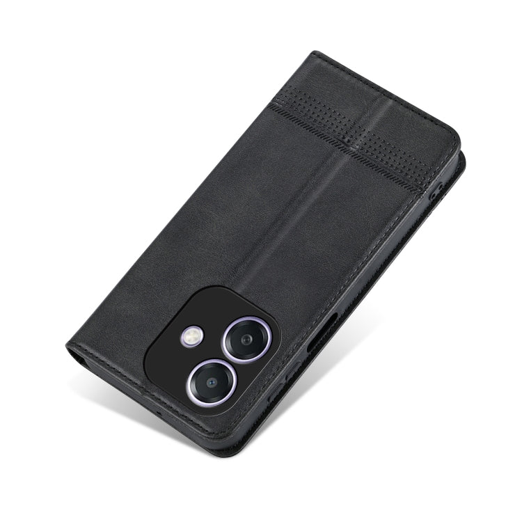For OPPO A3x 4G AZNS Magnetic Calf Texture Flip Leather Phone Case