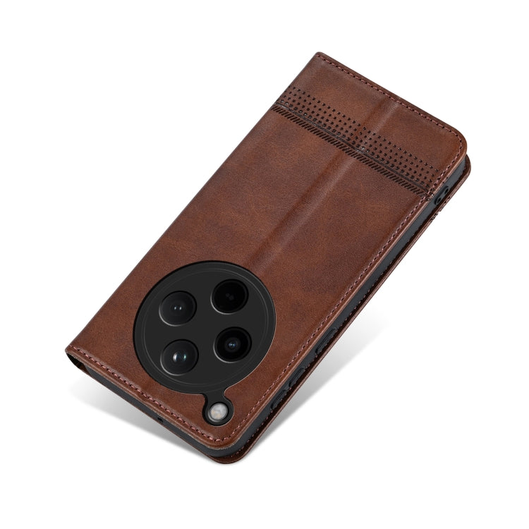 For OPPO Find X8 AZNS Magnetic Calf Texture Flip Leather Phone Case