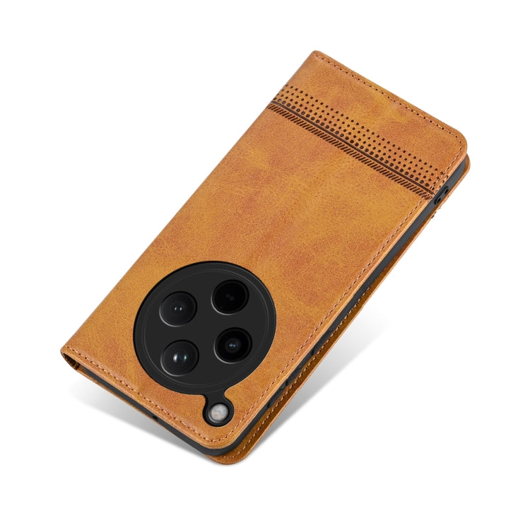 For OPPO Find X8 AZNS Magnetic Calf Texture Flip Leather Phone Case