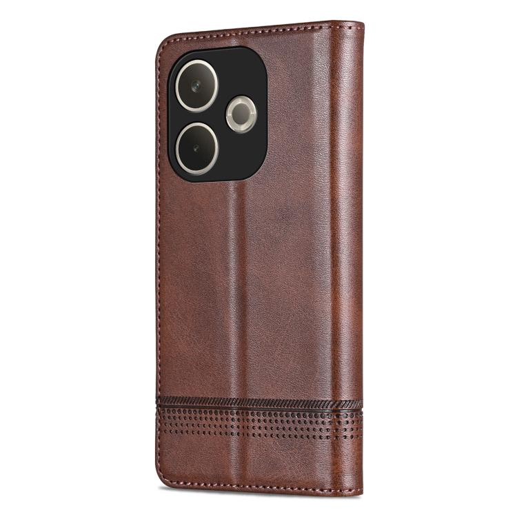 For OPPO A5 Energy / A5 Pro 5G Global AZNS Magnetic Calf Texture Flip Leather Phone Case
