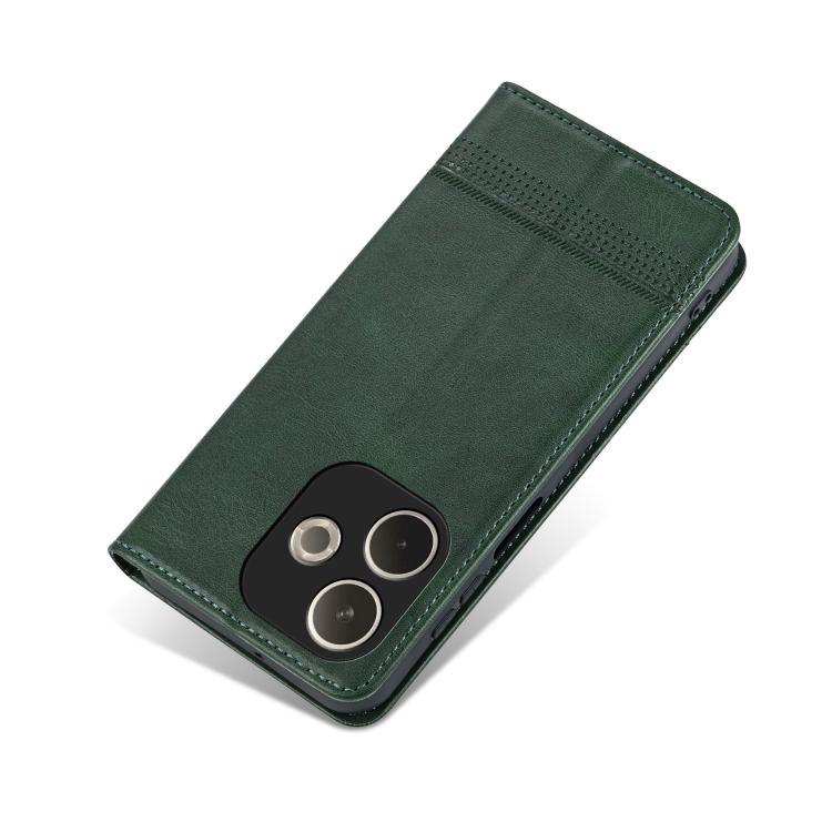 For OPPO A5 Energy / A5 Pro 5G Global AZNS Magnetic Calf Texture Flip Leather Phone Case