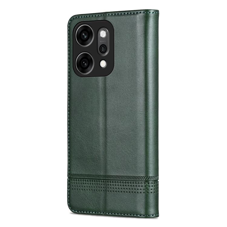 For OPPO Reno14 Pro Global AZNS Magnetic Calf Texture Flip Leather Phone Case
