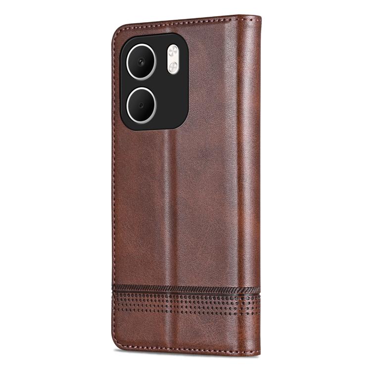 For OPPO A5x 5G Global AZNS Magnetic Calf Texture Flip Leather Phone Case