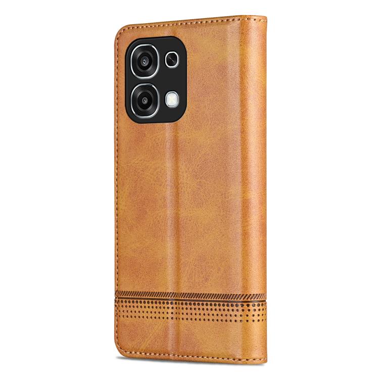 For OPPO A6 Pro 5G Global AZNS Magnetic Calf Texture Flip Leather Phone Case