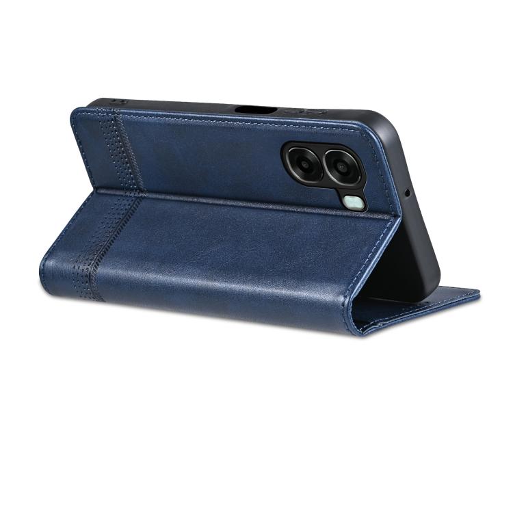 For OPPO A6x 5G Global AZNS Magnetic Calf Texture Flip Leather Phone Case