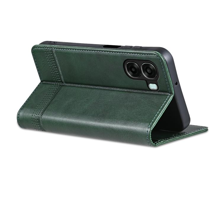 For OPPO A6x 5G Global AZNS Magnetic Calf Texture Flip Leather Phone Case