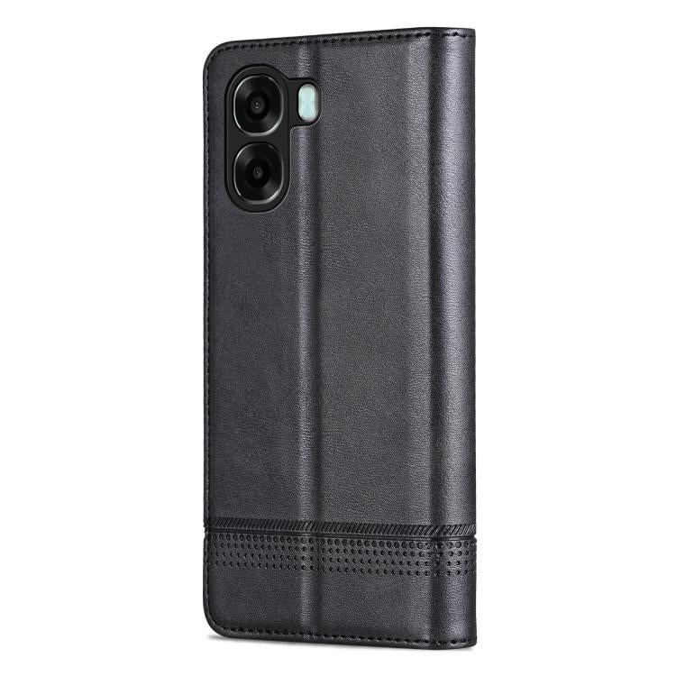 For OPPO A6x 5G Global AZNS Magnetic Calf Texture Flip Leather Phone Case