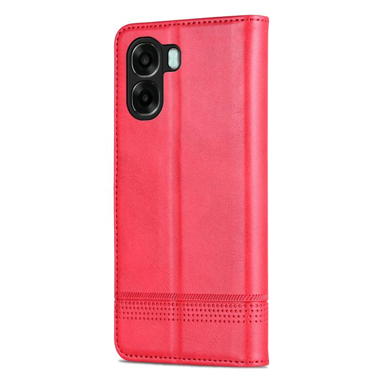 For OPPO A6x 5G Global AZNS Magnetic Calf Texture Flip Leather Phone Case