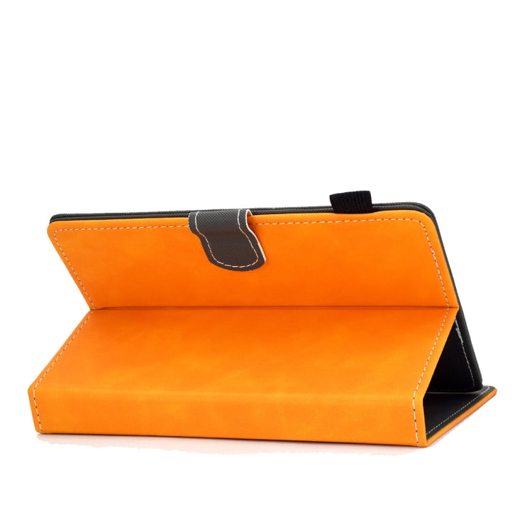 For 7 inch Tablet PC Universal Cowhide Texture Horizontal Flip Leather Case with Holder & Card Slots & Pen Slot