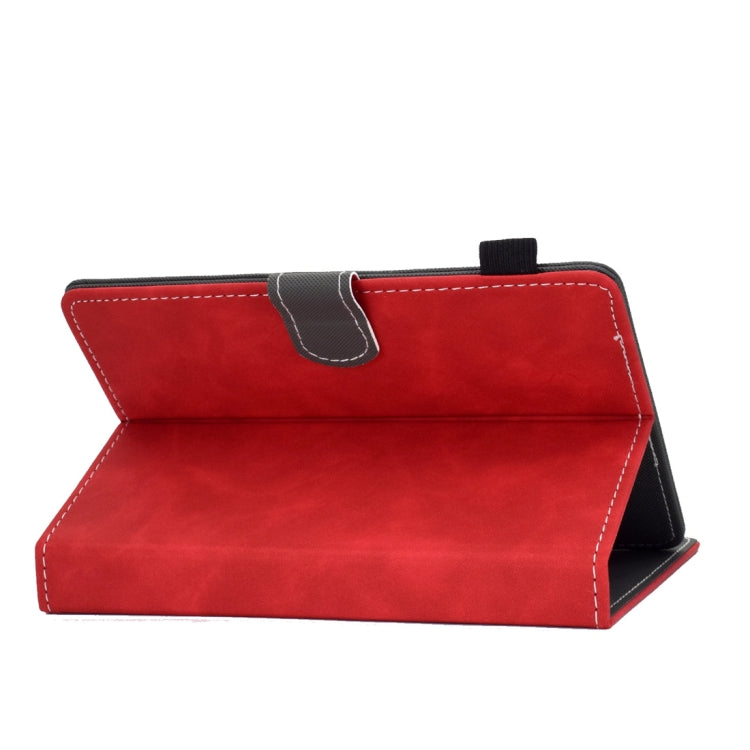 For 7 inch Tablet PC Universal Cowhide Texture Horizontal Flip Leather Case with Holder & Card Slots & Pen Slot