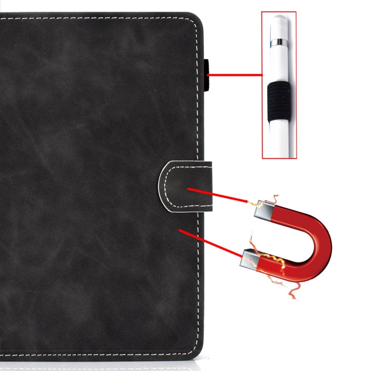 For 7 inch Tablet PC Universal Cowhide Texture Horizontal Flip Leather Case with Holder & Card Slots & Pen Slot
