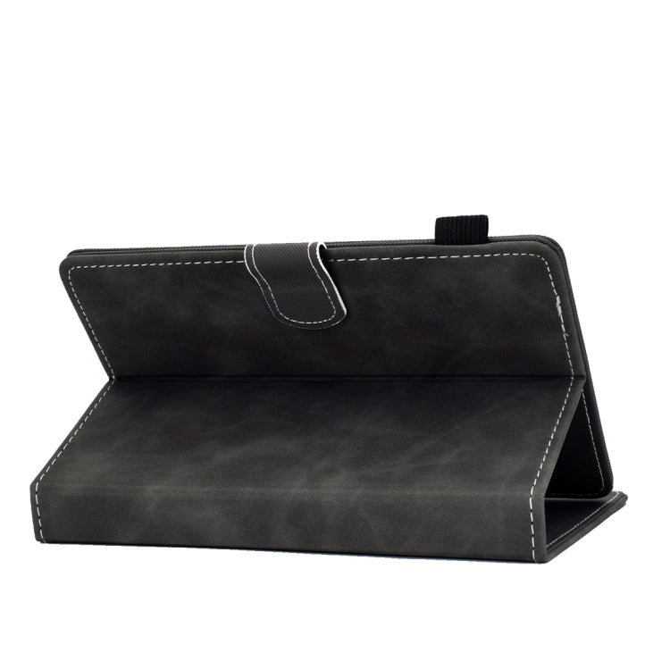 For 7 inch Tablet PC Universal Cowhide Texture Horizontal Flip Leather Case with Holder & Card Slots & Pen Slot