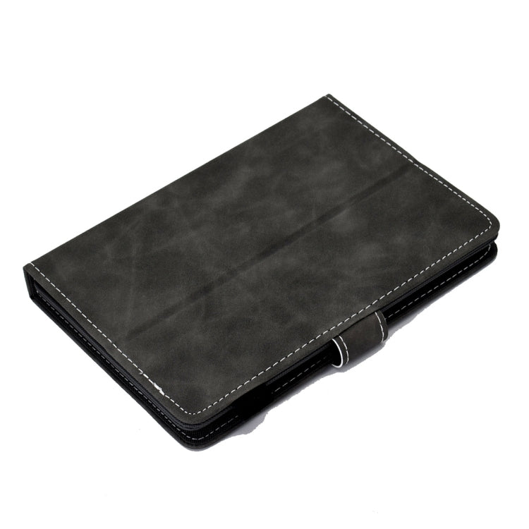 For 7 inch Tablet PC Universal Cowhide Texture Horizontal Flip Leather Case with Holder & Card Slots & Pen Slot