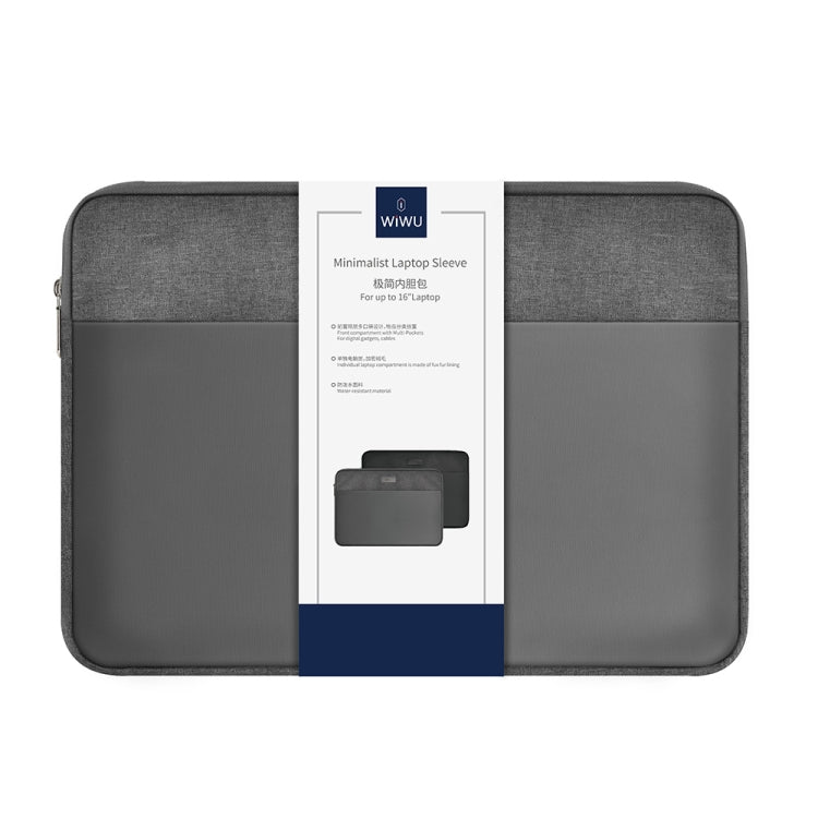 For 14 inch Laptop WIWU Minimalist Ultra-thin Laptop Sleeve