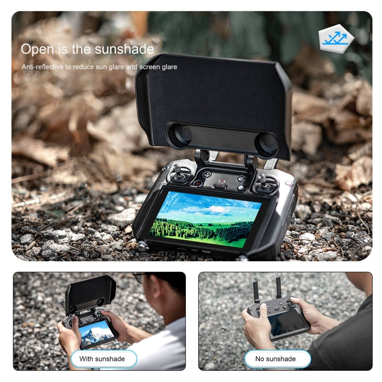 For DJI RC Pro STARTRC Remote Control Sunshade Protection Cover(Black)