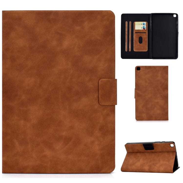 For Samsung Galaxy Tab A 8.0 (2019) T290/T295 Cowhide Texture Horizontal Flip Leather Case with Holder & Card Slots