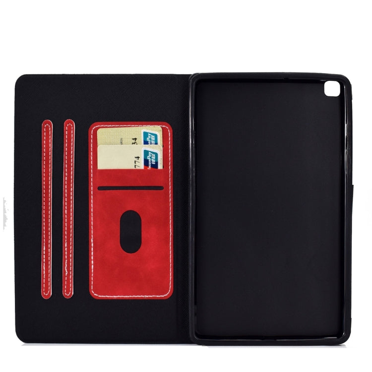 For Samsung Galaxy Tab A 8.0 (2019) T290/T295 Cowhide Texture Horizontal Flip Leather Case with Holder & Card Slots