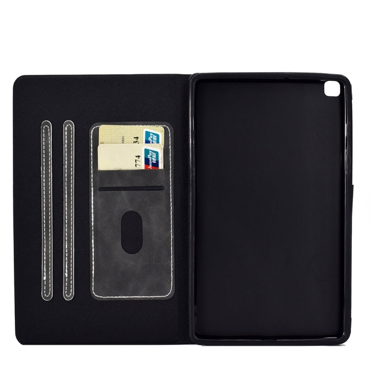 For Samsung Galaxy Tab A 8.0 (2019) T290/T295 Cowhide Texture Horizontal Flip Leather Case with Holder & Card Slots