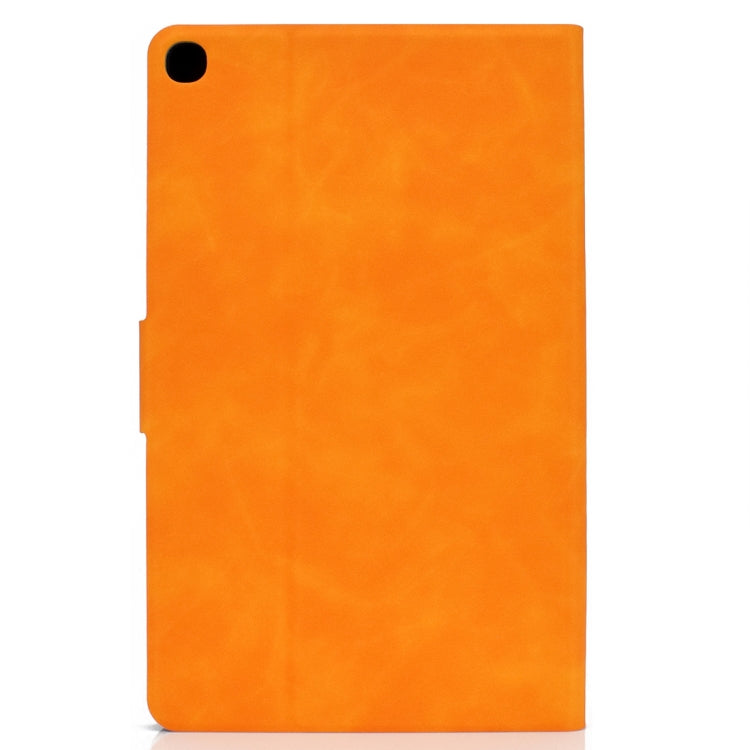 For Samsung Galaxy Tab A 10.1 (2019) T510/T515 Cowhide Texture Horizontal Flip Leather Case with Holder & Card Slots
