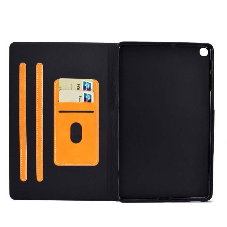 For Samsung Galaxy Tab A 10.1 (2019) T510/T515 Cowhide Texture Horizontal Flip Leather Case with Holder & Card Slots