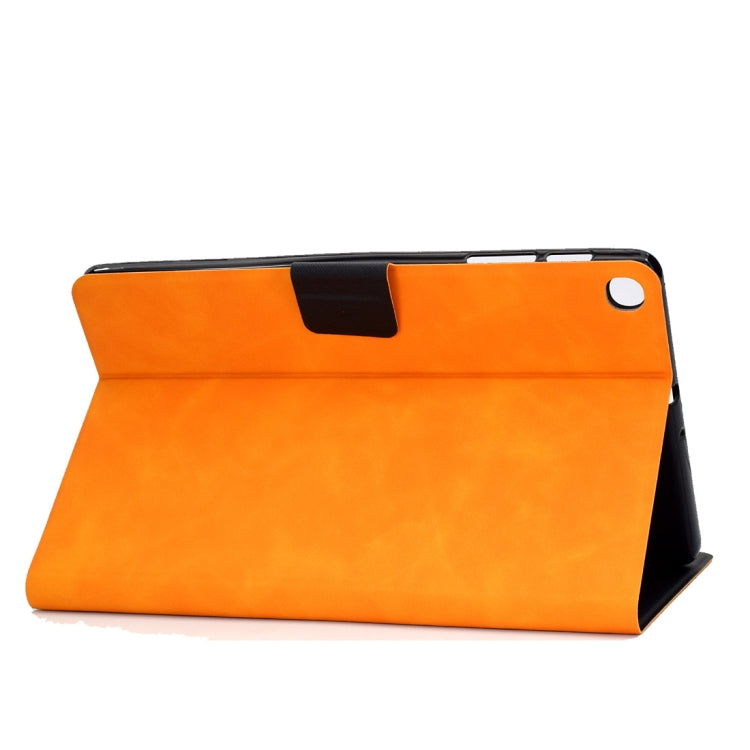 For Samsung Galaxy Tab A 10.1 (2019) T510/T515 Cowhide Texture Horizontal Flip Leather Case with Holder & Card Slots