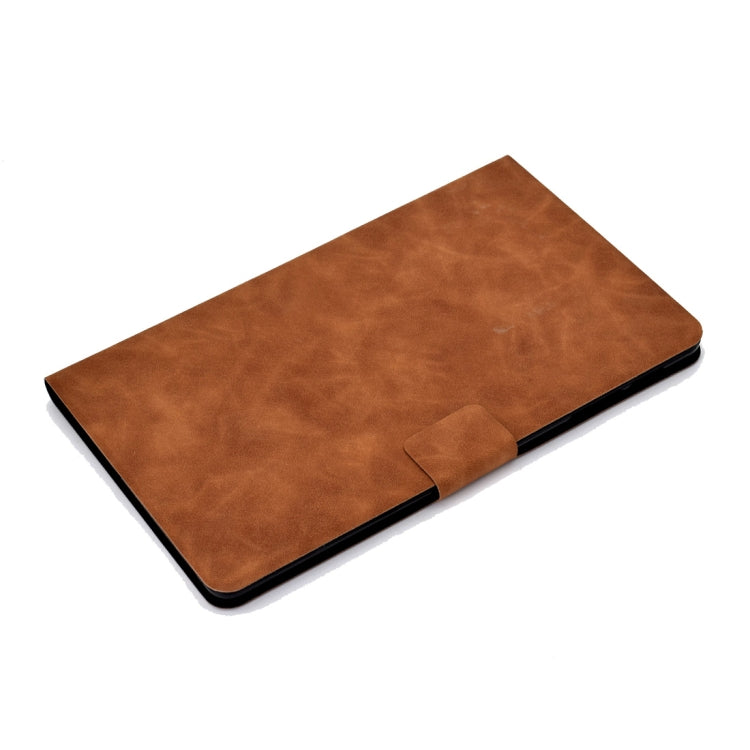 For Samsung Galaxy Tab A 10.1 (2019) T510/T515 Cowhide Texture Horizontal Flip Leather Case with Holder & Card Slots