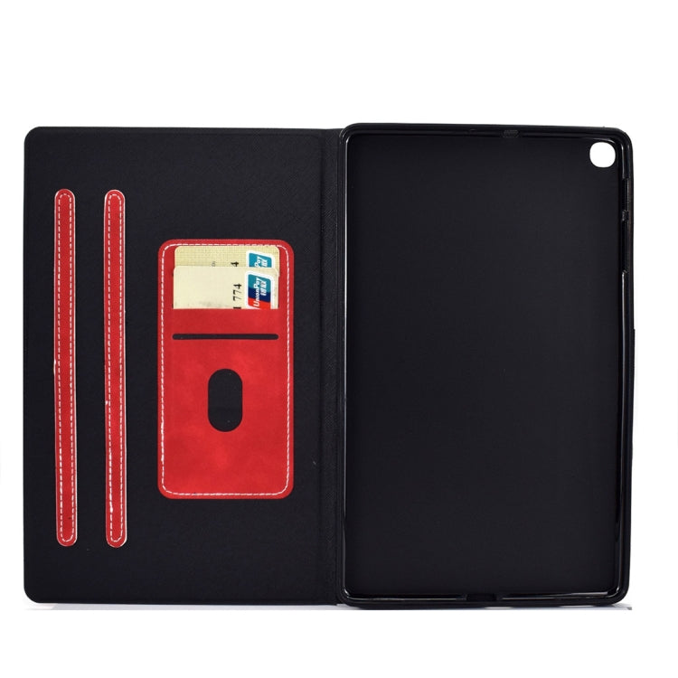For Samsung Galaxy Tab A 10.1 (2019) T510/T515 Cowhide Texture Horizontal Flip Leather Case with Holder & Card Slots