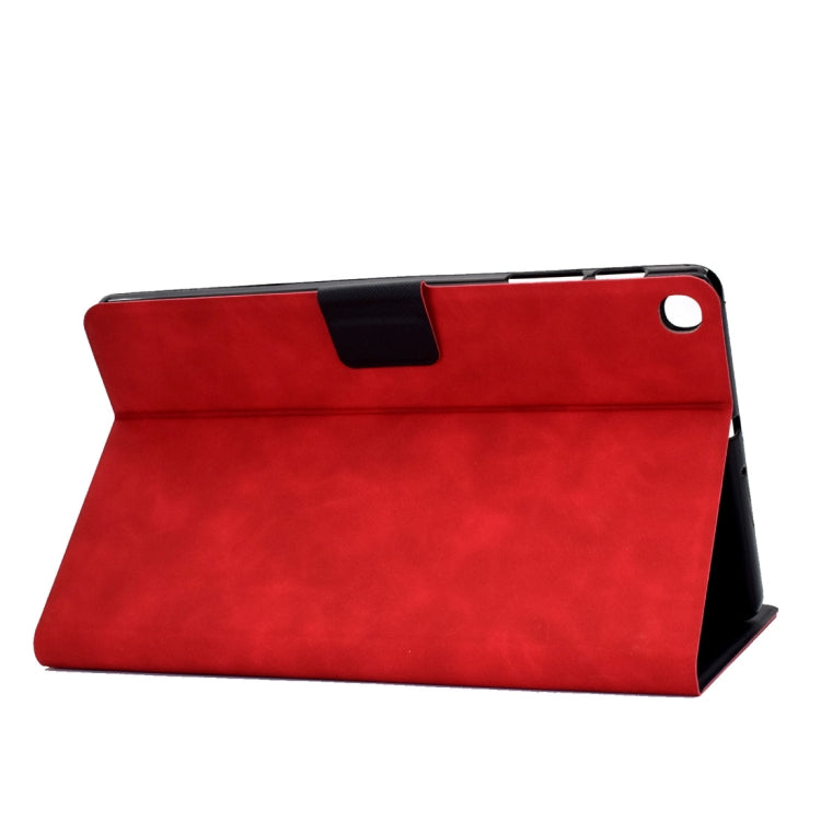 For Samsung Galaxy Tab A 10.1 (2019) T510/T515 Cowhide Texture Horizontal Flip Leather Case with Holder & Card Slots