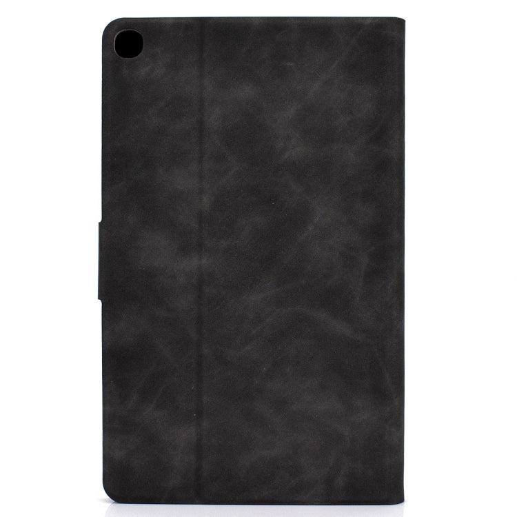 For Samsung Galaxy Tab A 10.1 (2019) T510/T515 Cowhide Texture Horizontal Flip Leather Case with Holder & Card Slots
