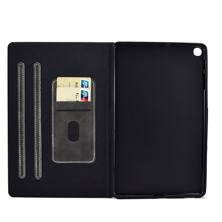 For Samsung Galaxy Tab A 10.1 (2019) T510/T515 Cowhide Texture Horizontal Flip Leather Case with Holder & Card Slots
