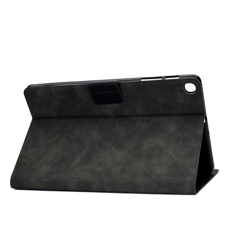 For Samsung Galaxy Tab A 10.1 (2019) T510/T515 Cowhide Texture Horizontal Flip Leather Case with Holder & Card Slots