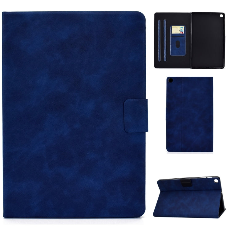 For Samsung Galaxy Tab A 10.1 (2019) T510/T515 Cowhide Texture Horizontal Flip Leather Case with Holder & Card Slots