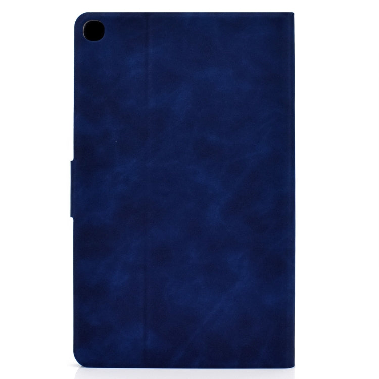 For Samsung Galaxy Tab A 10.1 (2019) T510/T515 Cowhide Texture Horizontal Flip Leather Case with Holder & Card Slots